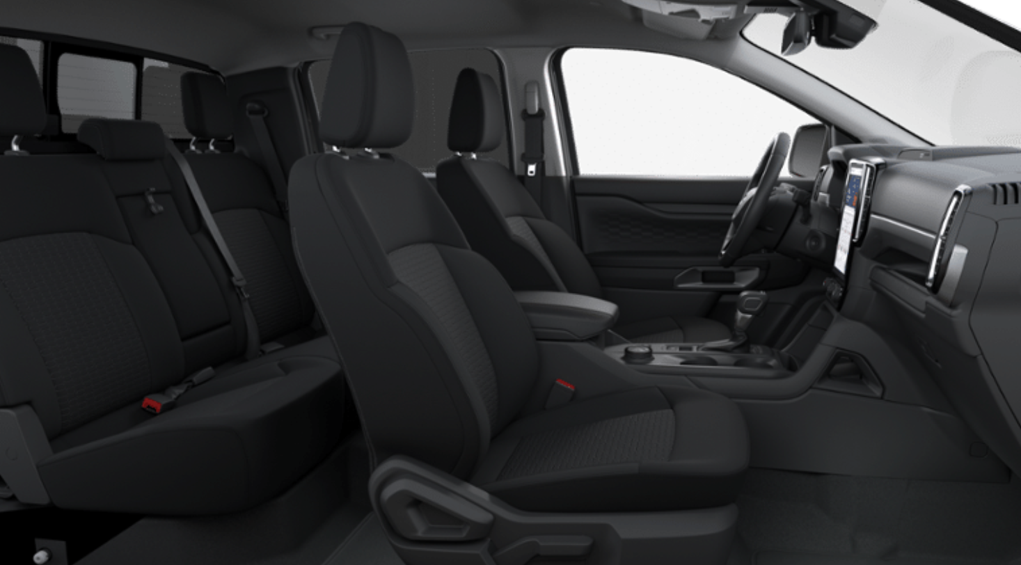 2026 Ford Ranger interior seating and center console