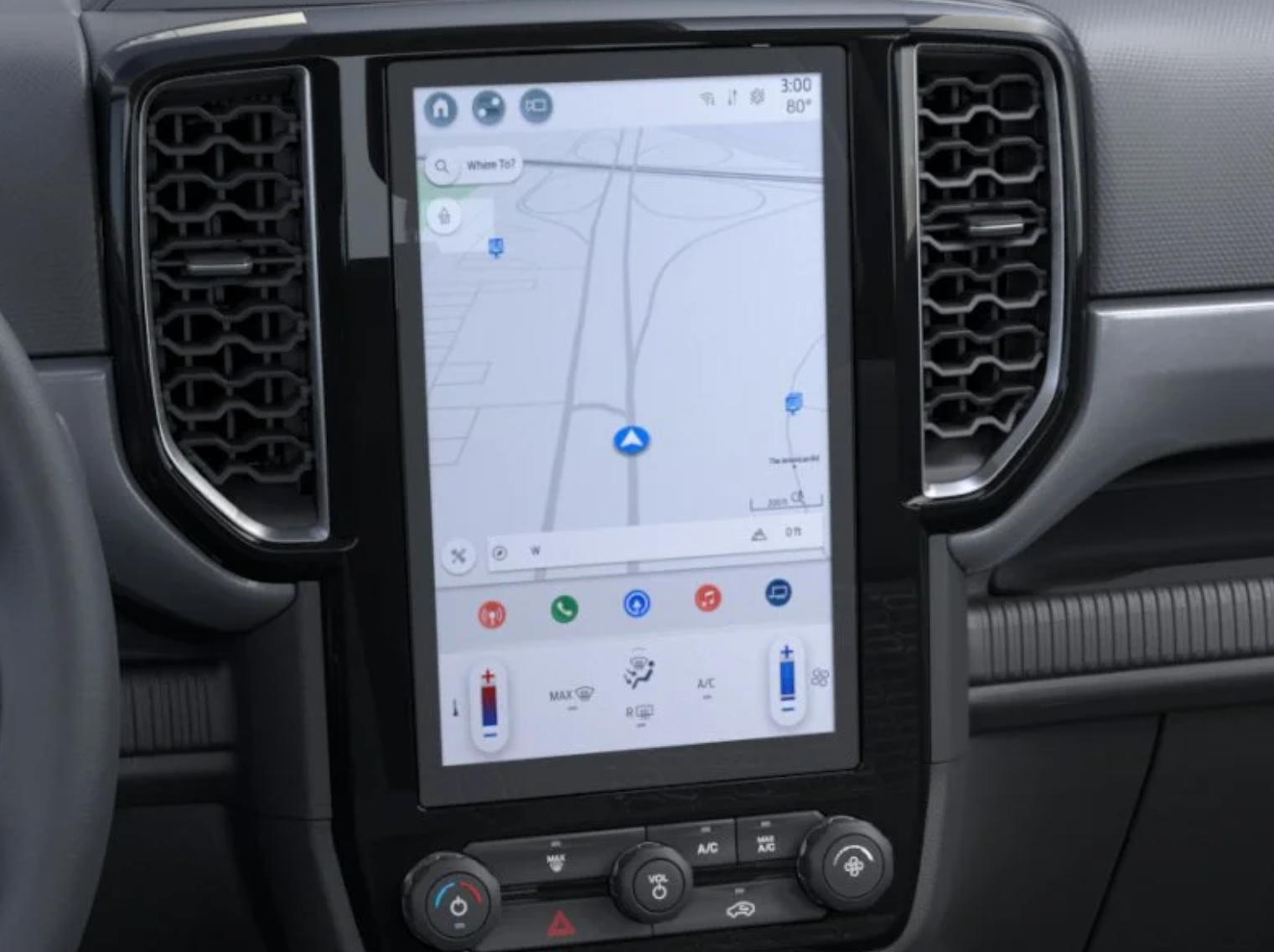 2026 Ford Ranger infotainment system touchscreen