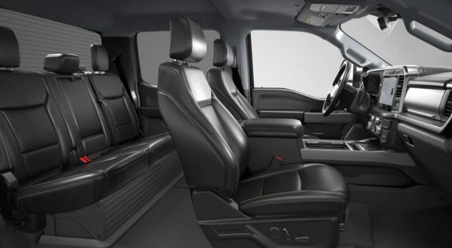 2026 Ford Super Duty Interior Black Leather