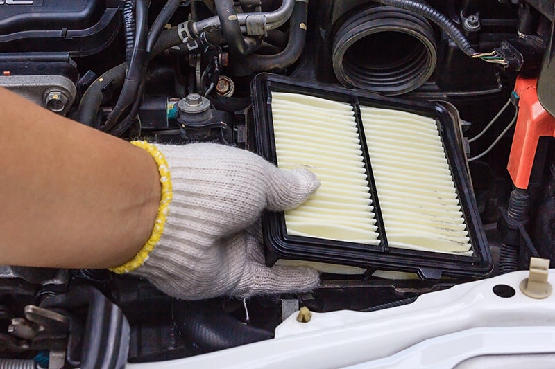 Air filter installining after clraning